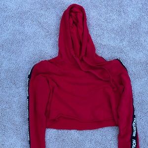red Hollister hoodie
